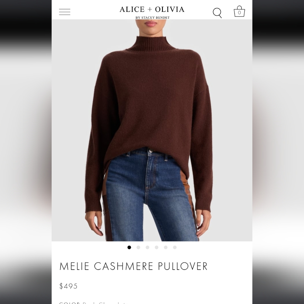 Alice + Olivia Melie Cashmere Sweater